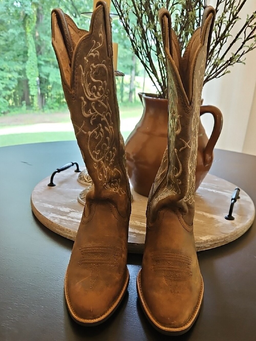 Twisted X Women's Western Brown Embroidered Western Cowboy Boots. Size 6.5 B - Picture 2 of 10